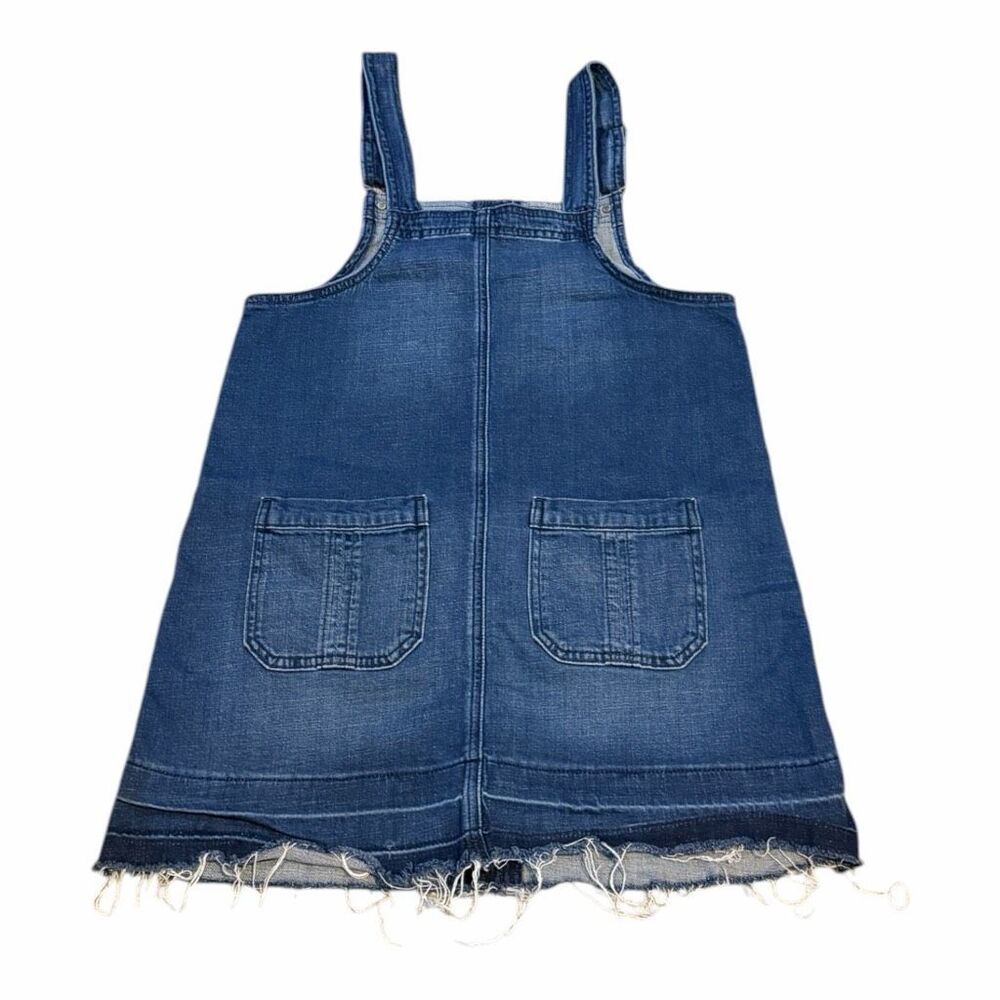 AMERICAN EAGLE Women’s Blue Sleeveless Denim Button Front Pinafore Dress XS - Picture 6 of 8